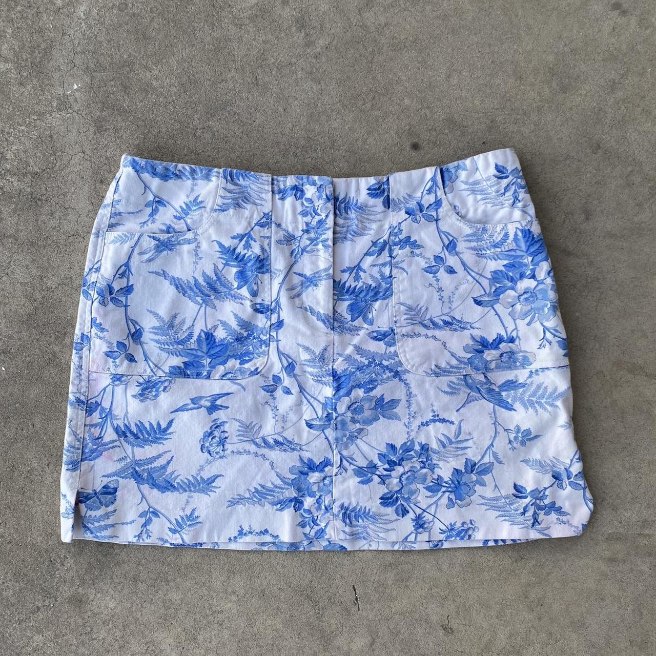 Express light shop blue skirt