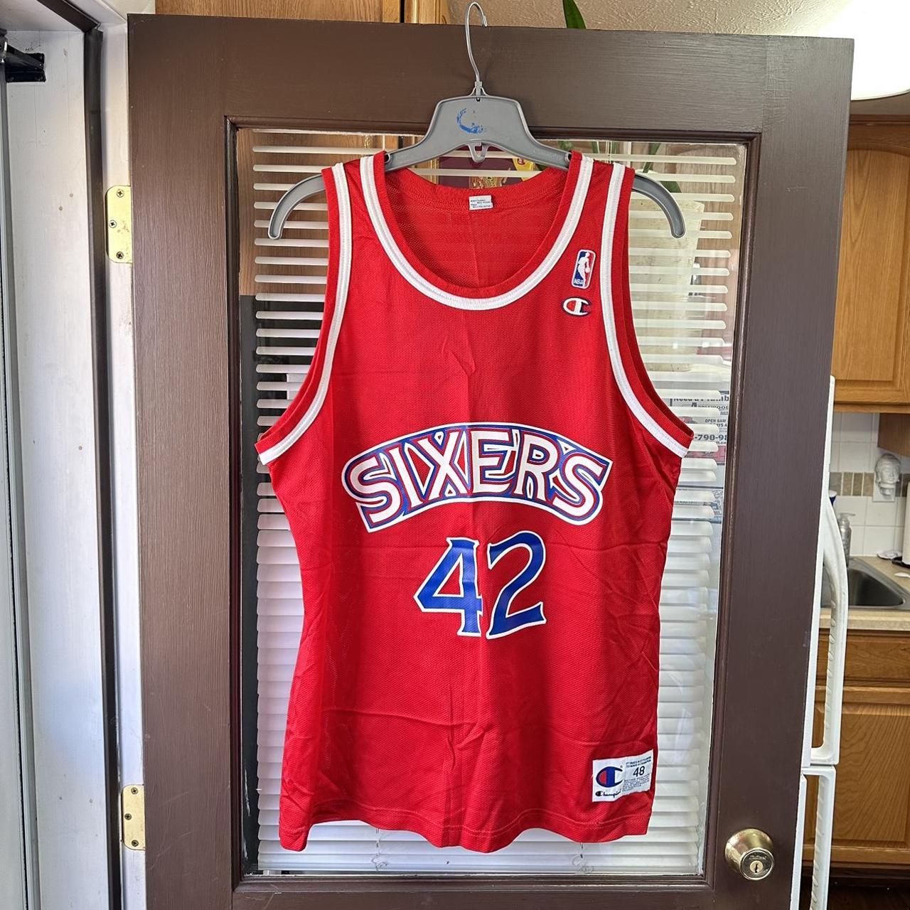 Vintage 76ers Jerry Stackhouse #42 Sixers Champion Jersey NBA