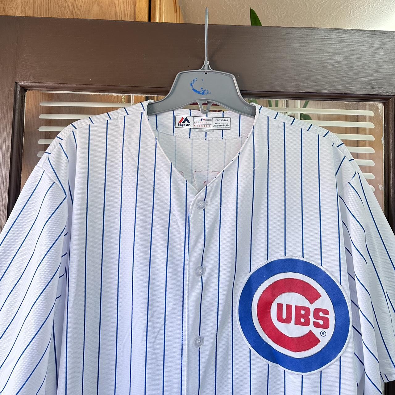 Chicago Cubs Shirt Adult XL Blue #44 Anthony Rizzo - Depop