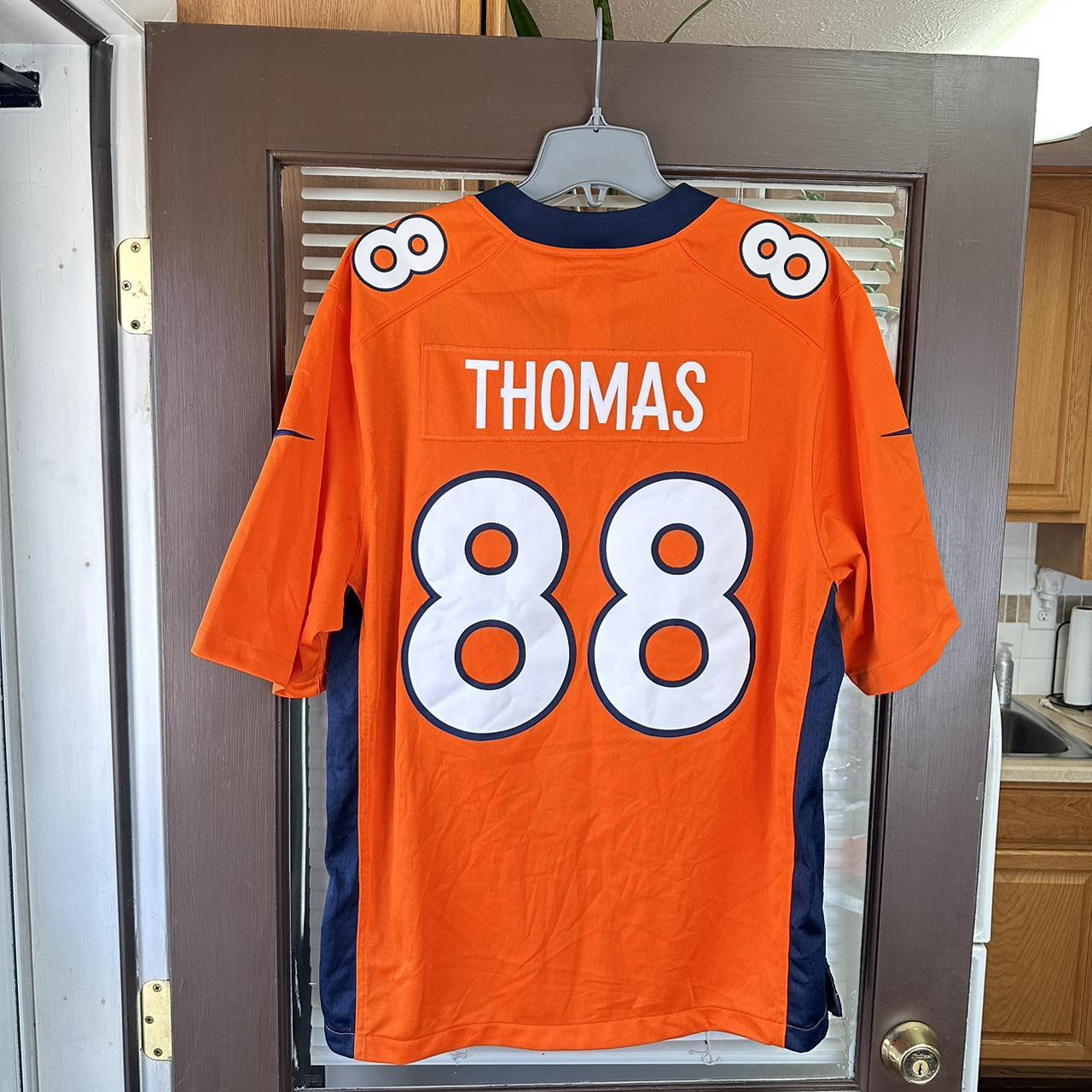 Buy the Nike NFL Men Orange #88 Thomas Broncos Jersey XL