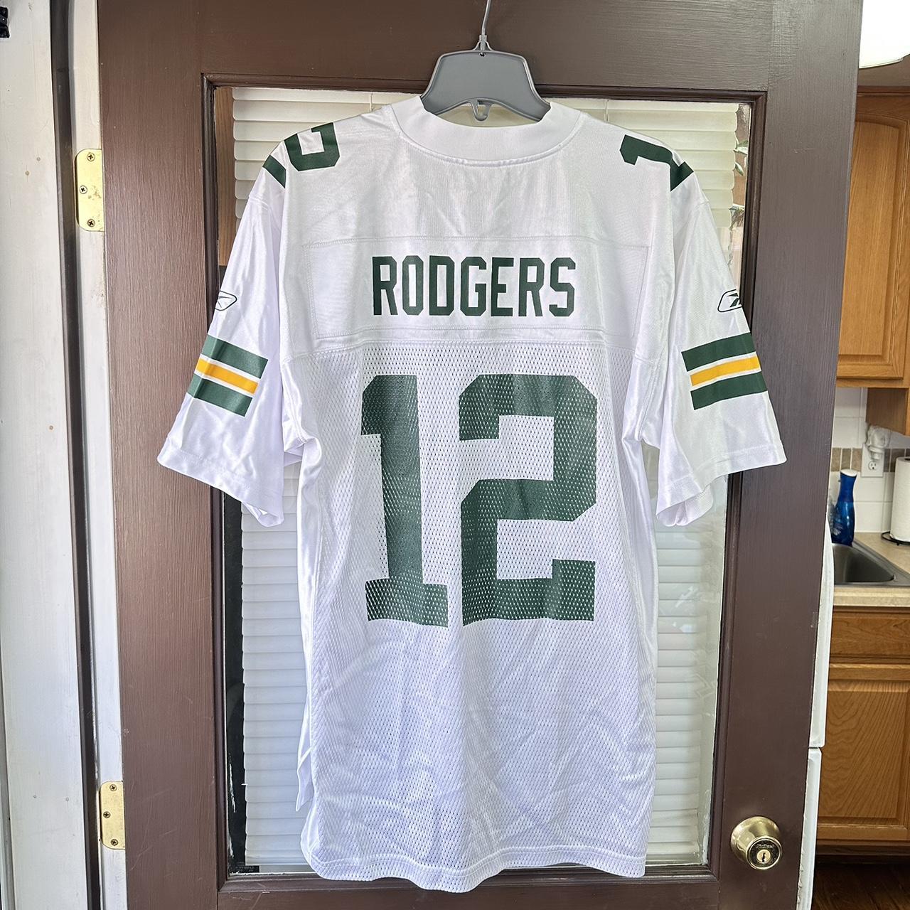 Aaron Rodgers Green Bay Packers Jersey #12 Reebok On - Depop