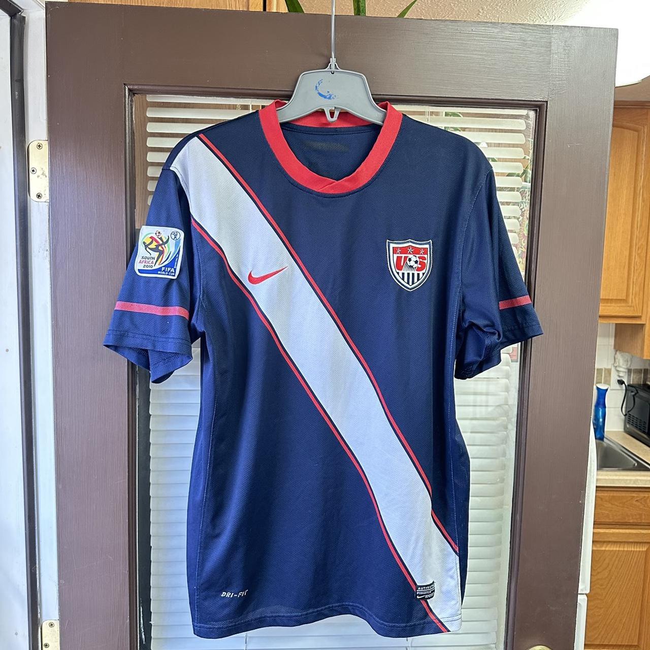 Authentic Nike USMNT World Cup 2010 Soccer Jersey... - Depop