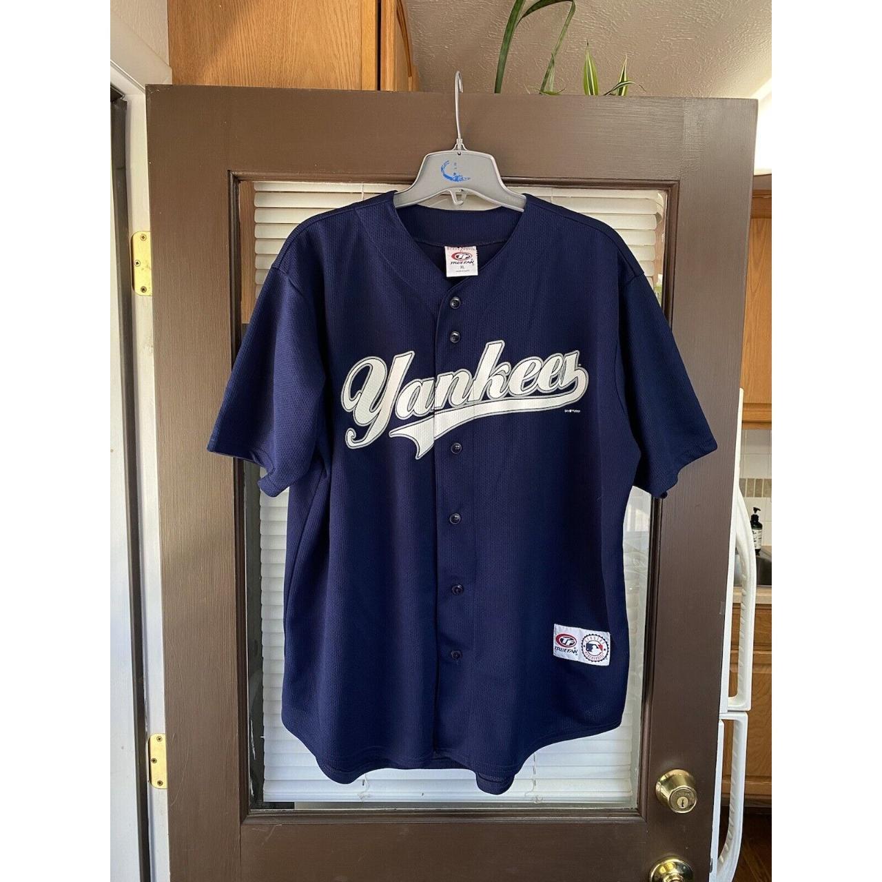 True Fan, Shirts, Vintage New York Yankees Derek Jeter Jersey Blue