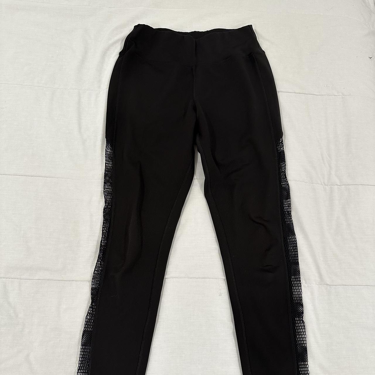 PopFit black/mesh leggings. Super comfortable and