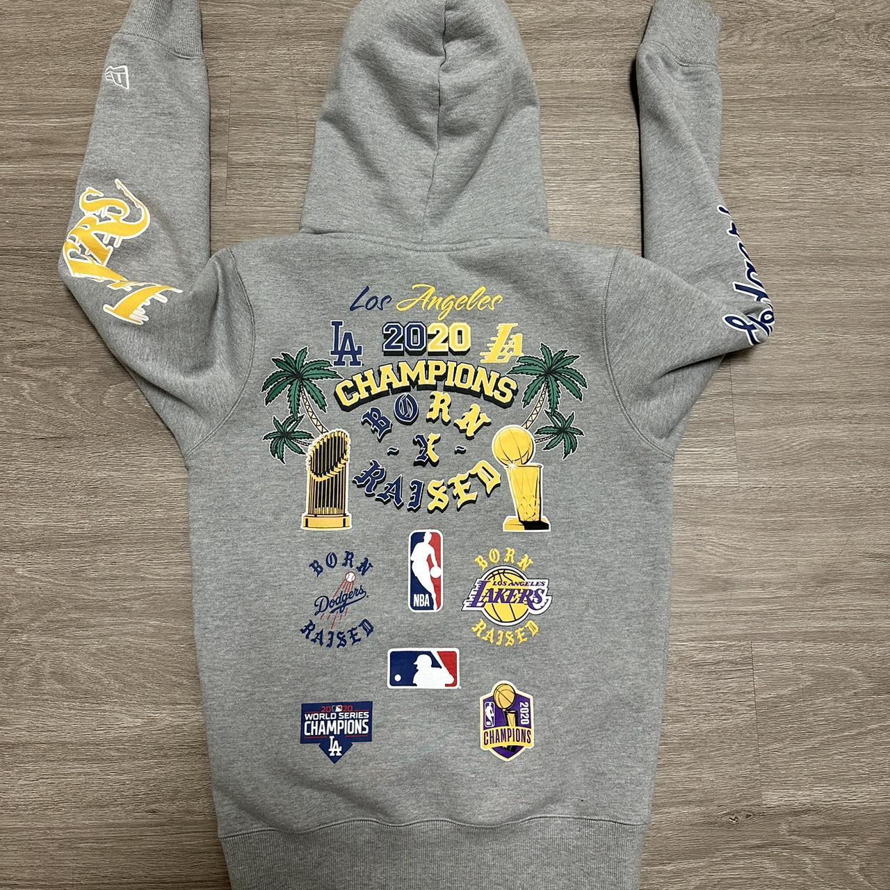 born raised lakers hoodie