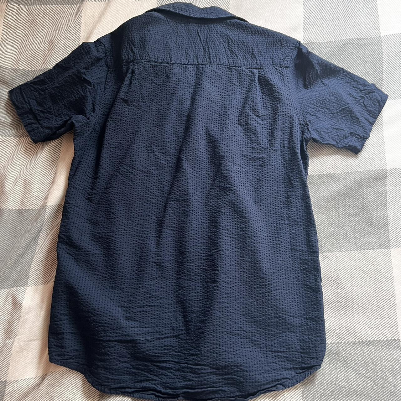 Ralph Lauren short sleeve button up shirt Navy... - Depop