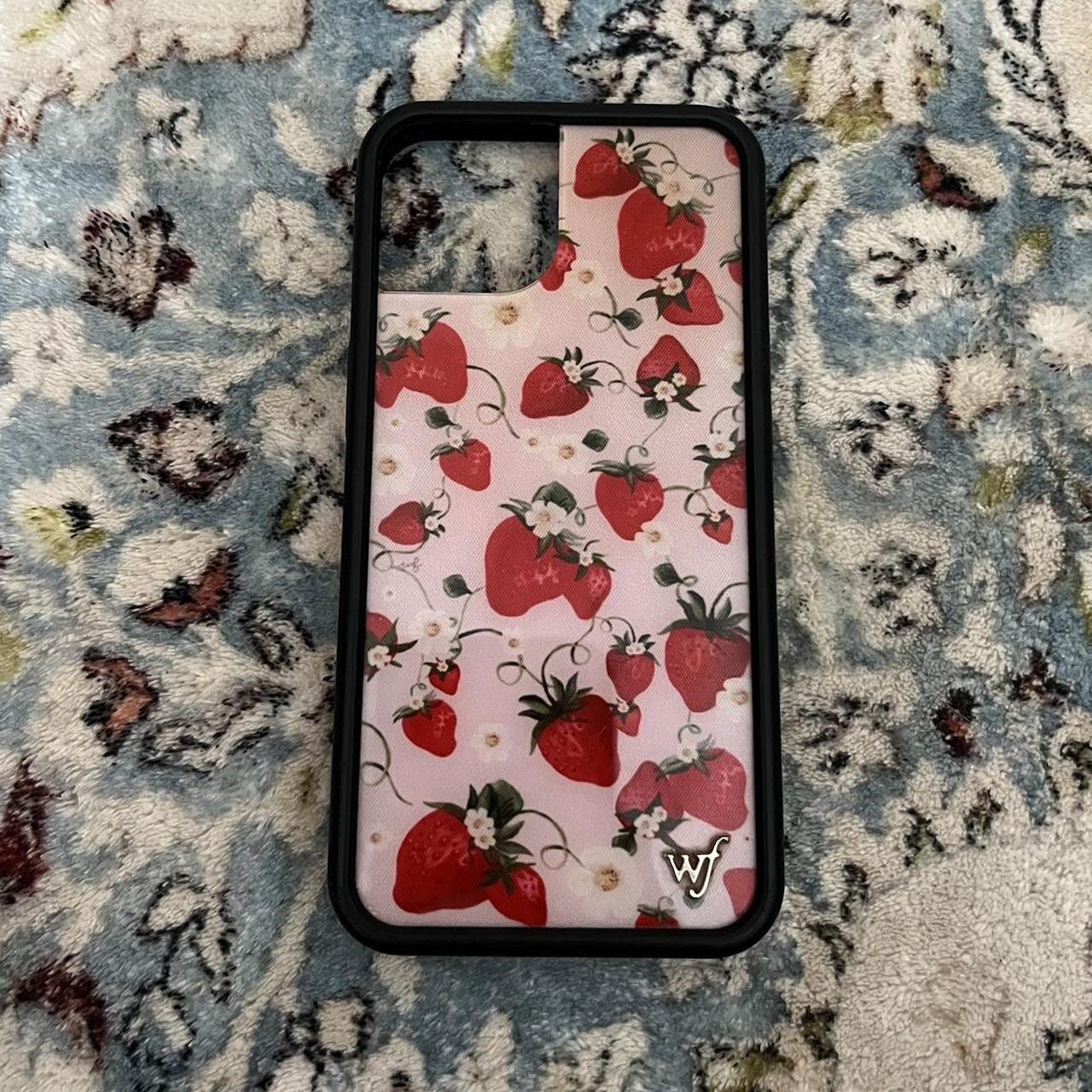 strawberry wildflower case! for iphone 13 🍓♥️ slight... Depop