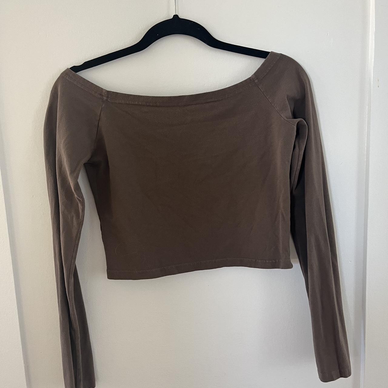 Brandy Melville off the shoulder top! Super cute and... - Depop