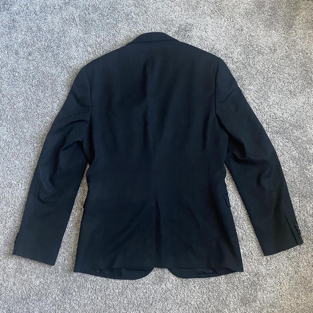 Suit Jacket Blazer Black Express Measurements: Top... - Depop