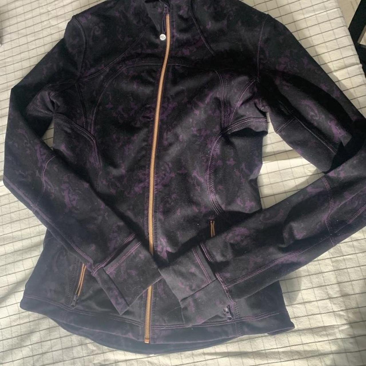 Rare purple and black align lululemon jacket - Depop