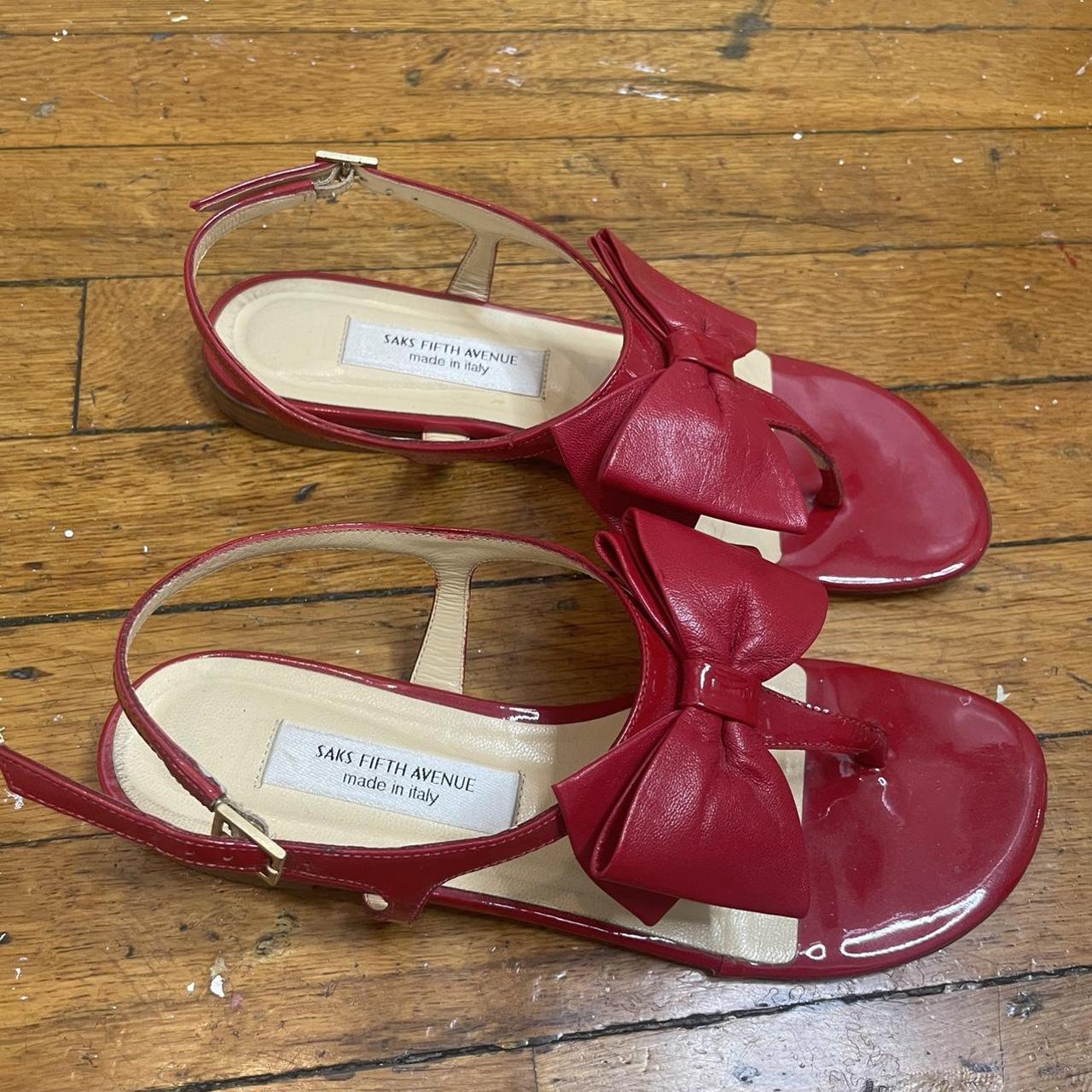 Cherry cheap red sandals