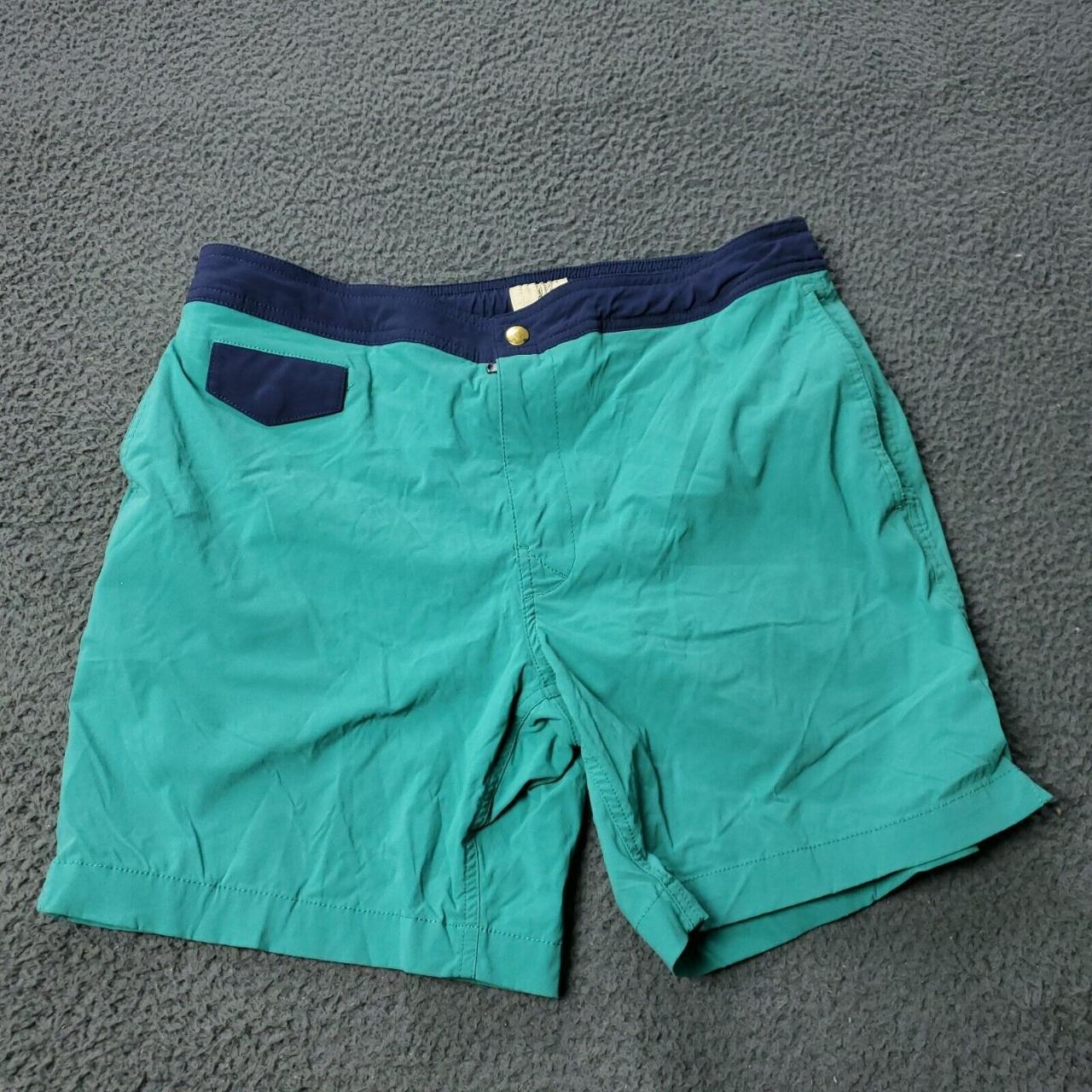 J.Crew Men's Green Swim-briefs-shorts | Depop