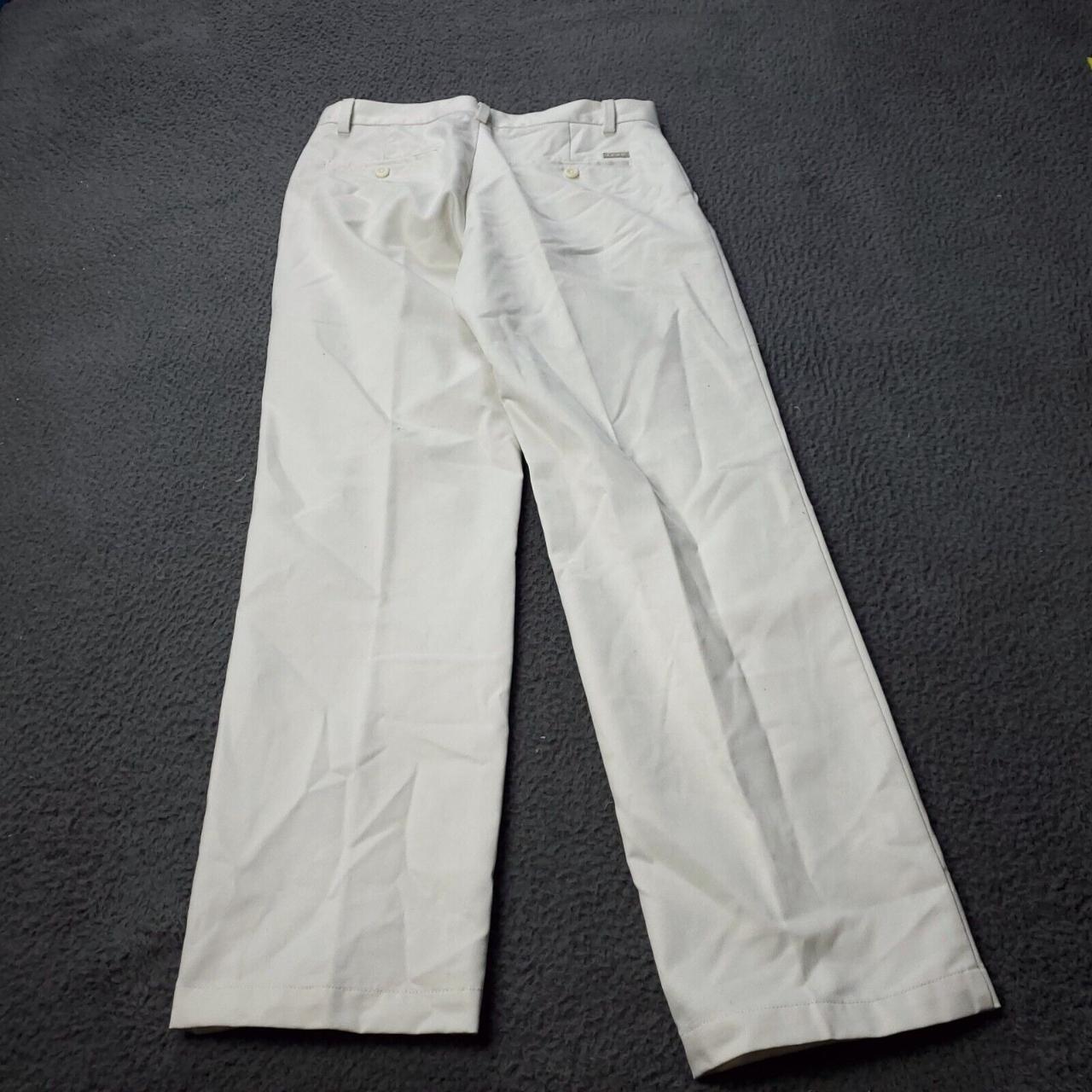 Izod Men's White Trousers | Depop