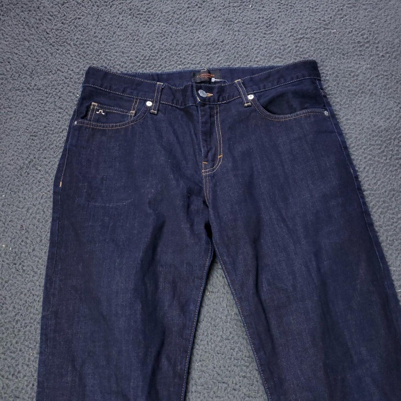 J. Lindeberg Jeans Cotton Denim Blue Mens Size... Depop