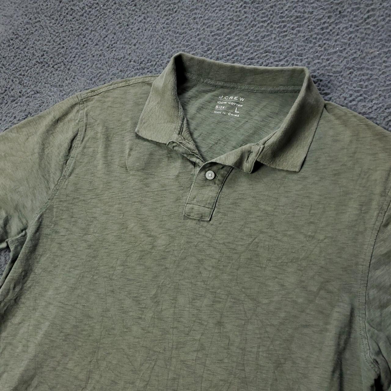 J. Crew Polo Shirt Short Sleeve Mens Size L... - Depop