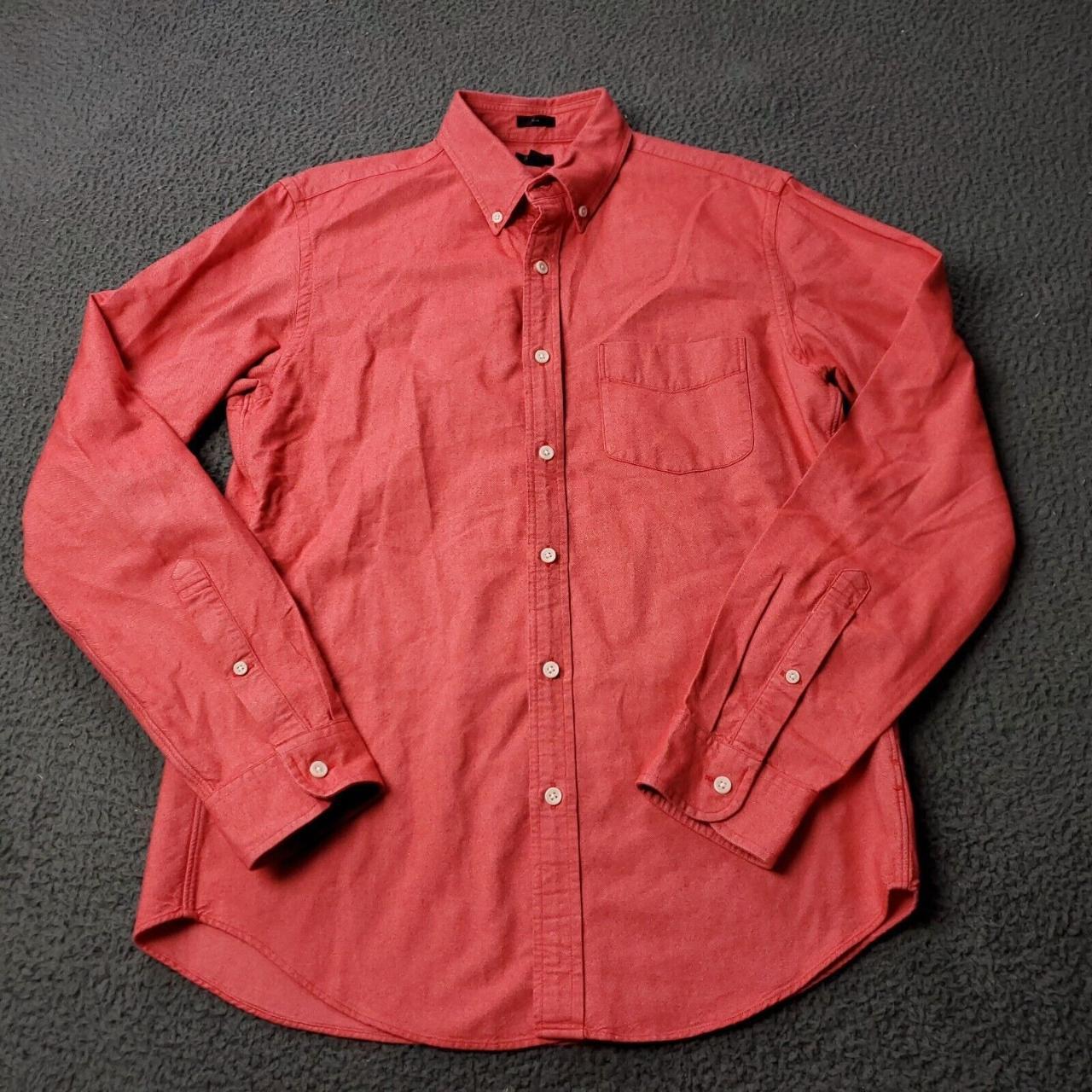 J.Crew Men's Red Shirt Depop