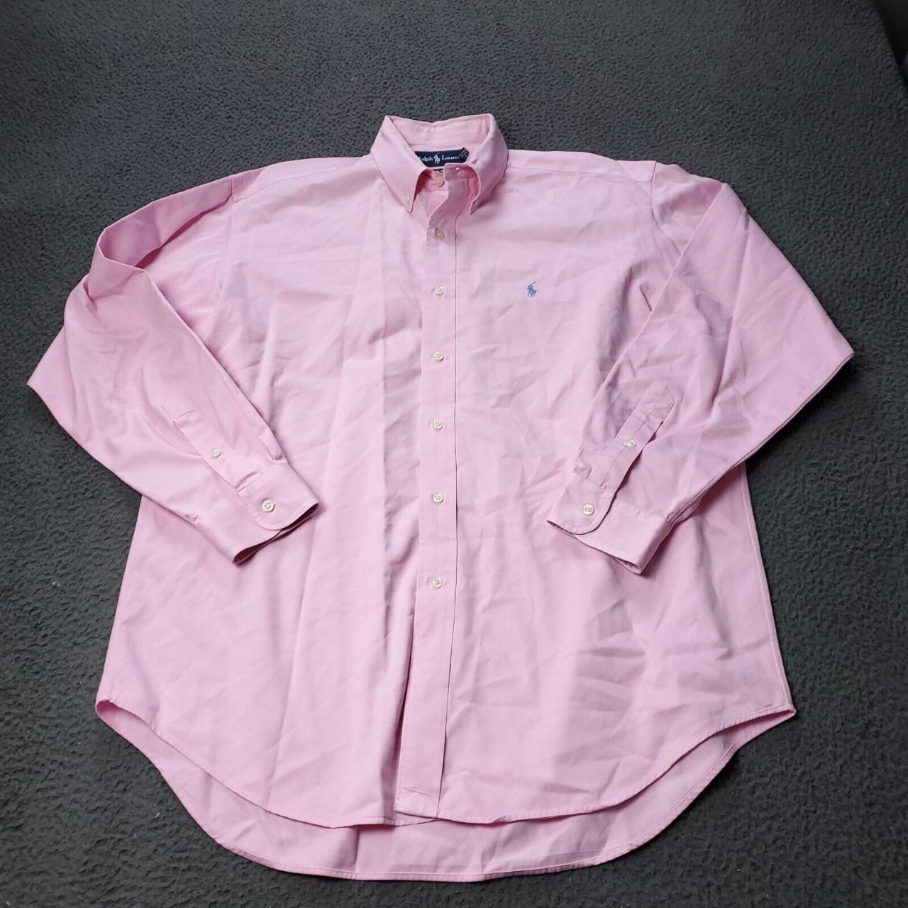 Polo Ralph Lauren Men's Pink Shirt | Depop