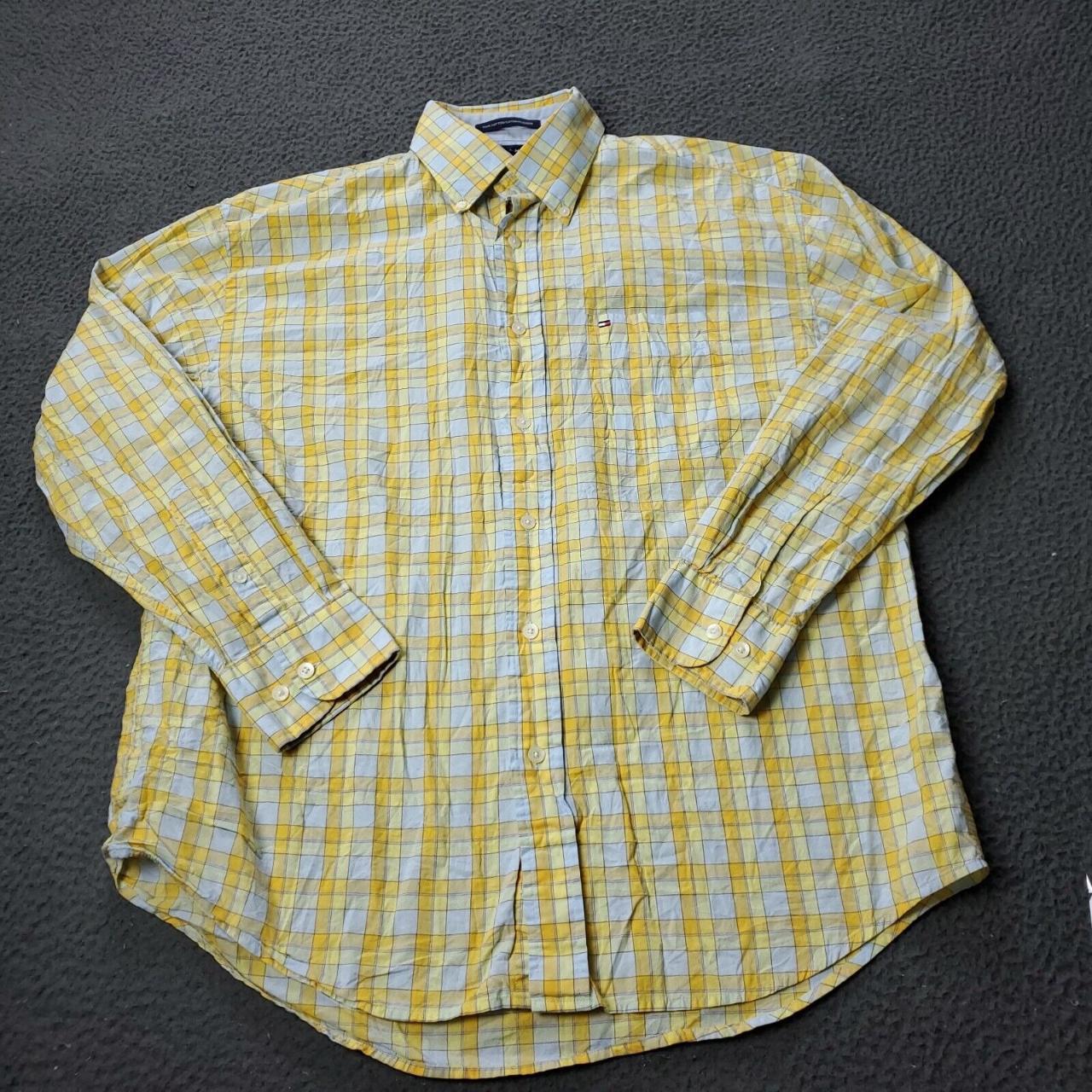 Tommy hilfiger best sale yellow dress shirt