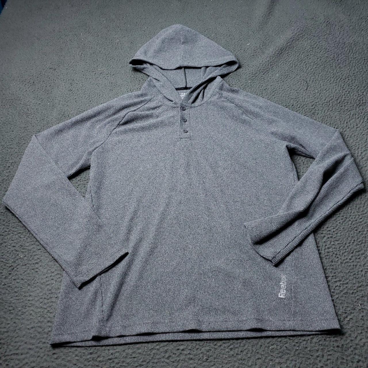 Reebok Men's Hoodie - Grey - L