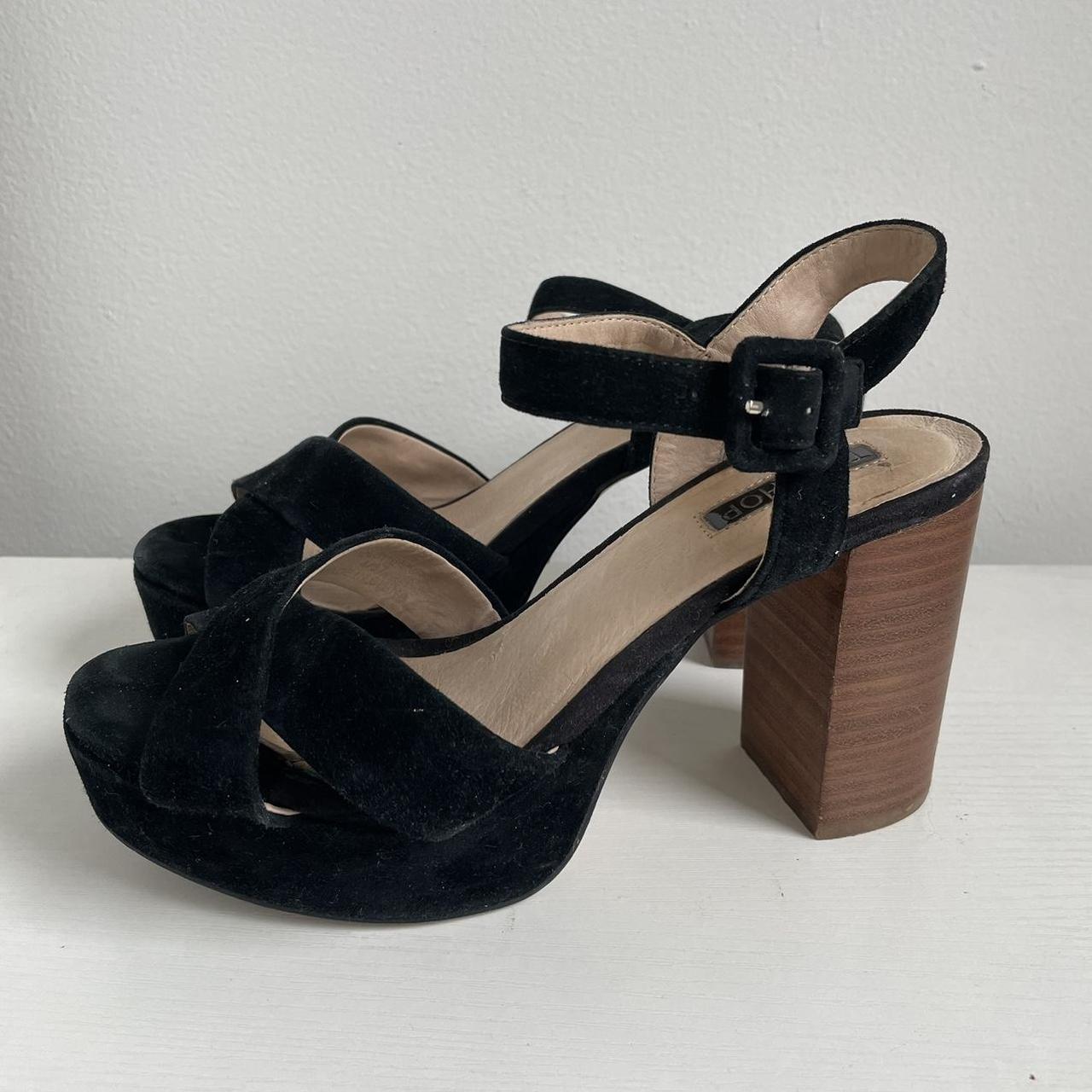 topshop black heels