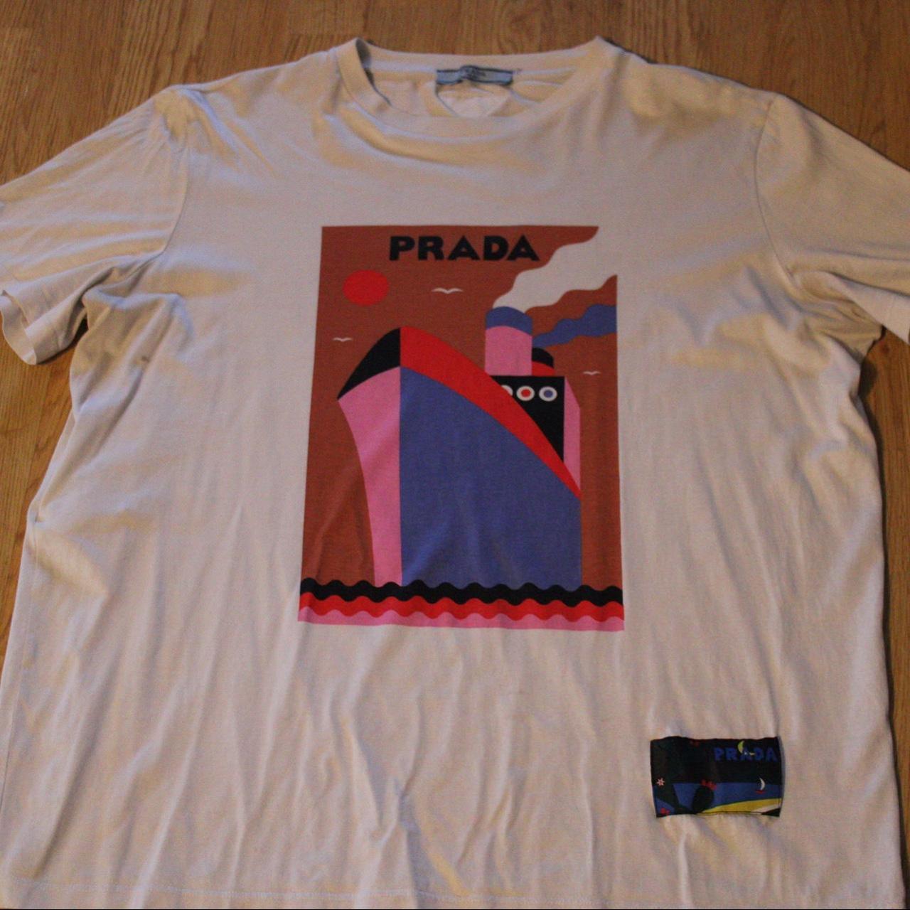 トップス Rare 09SS PRADA art tee shirt 00s y2k トップス Rare 09SS PRADA art tee shirt 00s y2k Rare 09SS
