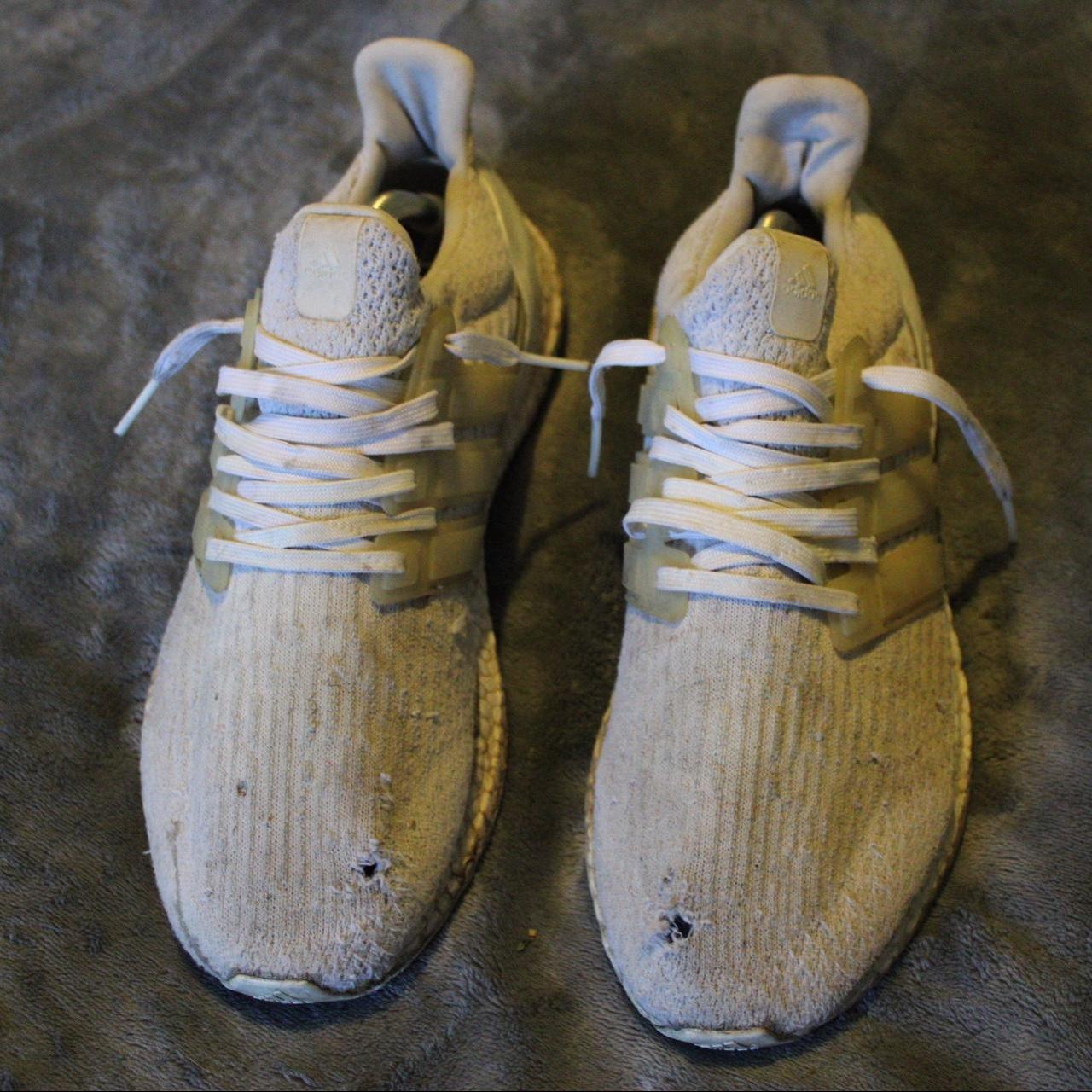 triple white adidas shoes