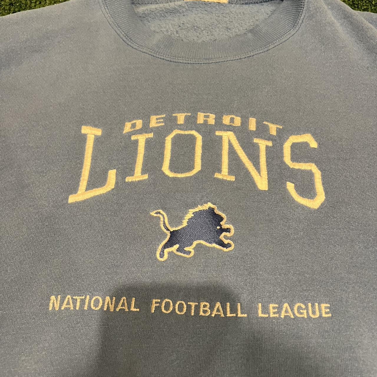 Vintage Detroit lions crewneck sweatshirt heather - Depop