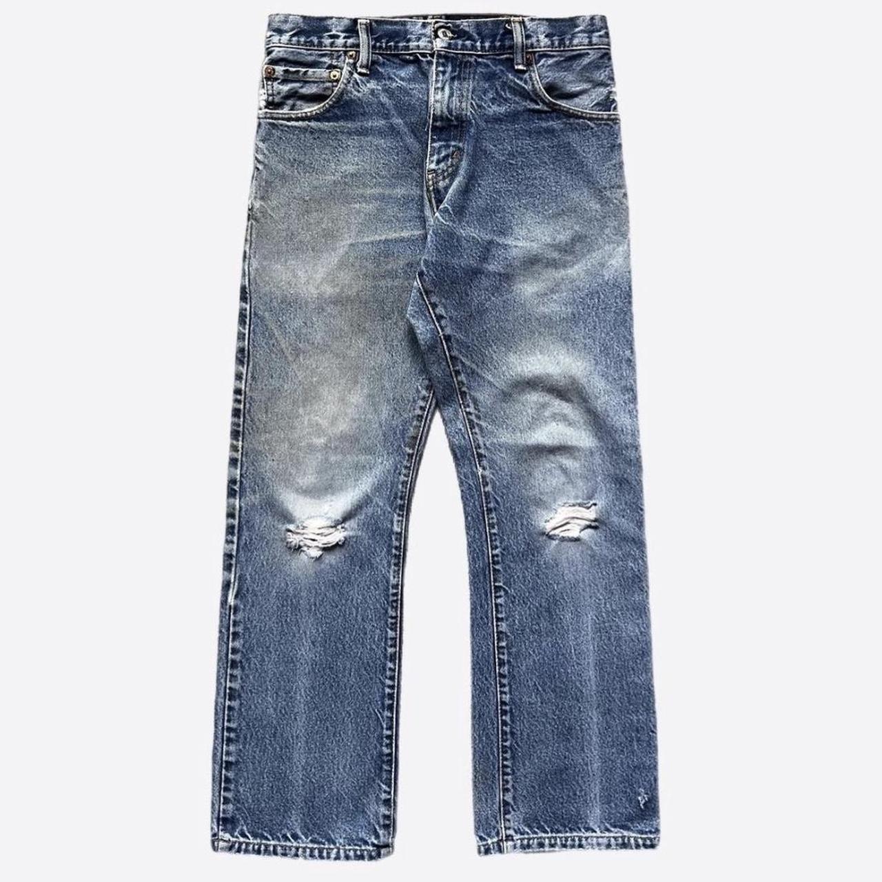 Levi's Men's Blue and Navy Jeans