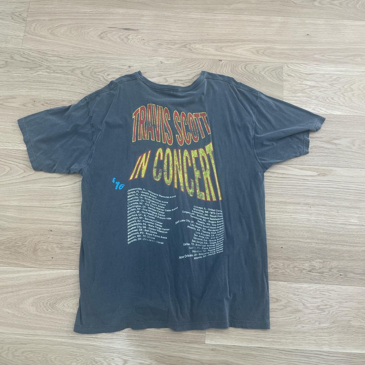 Travis scott in concert tour tshirt from 2016 -... - Depop