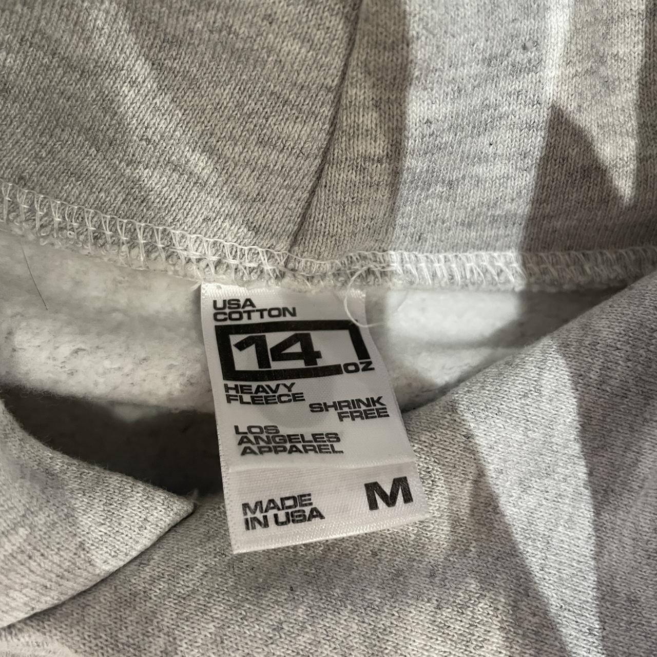 LA Apparel Grey Blank Hoodie Size M 9/10... - Depop