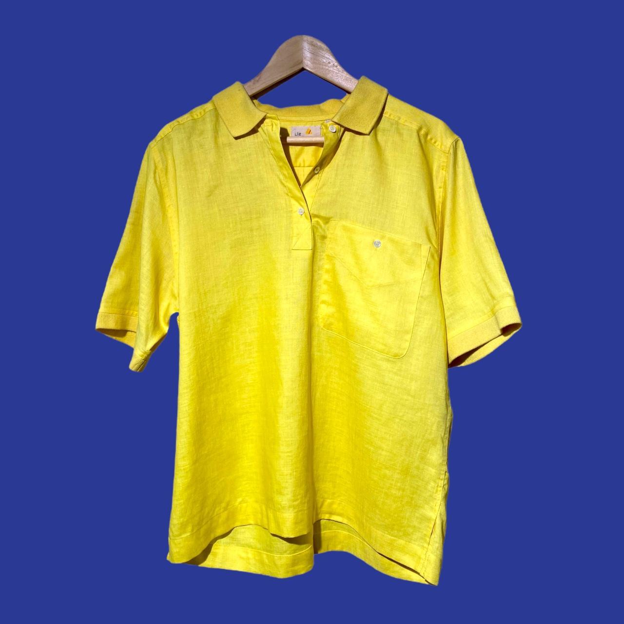 Liz Claiborne Women's Yellow Poloshirts Depop