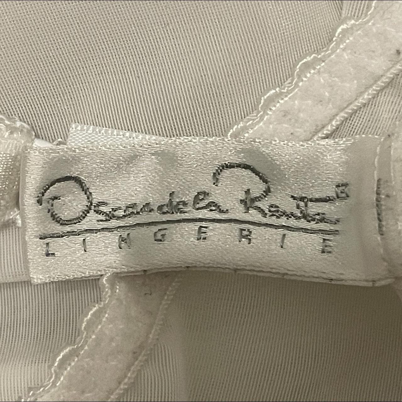 Oscar de la renta white lace corset body suit with... - Depop