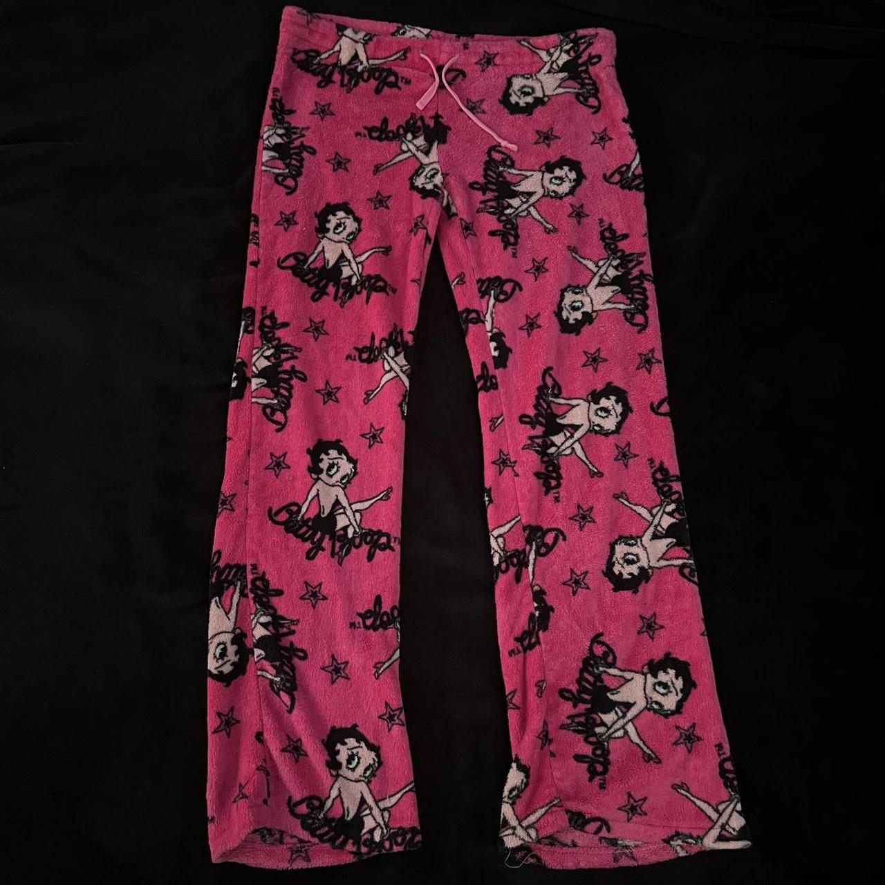 Y2K Betty Boop Pajama Pants— branded Betty Boop...