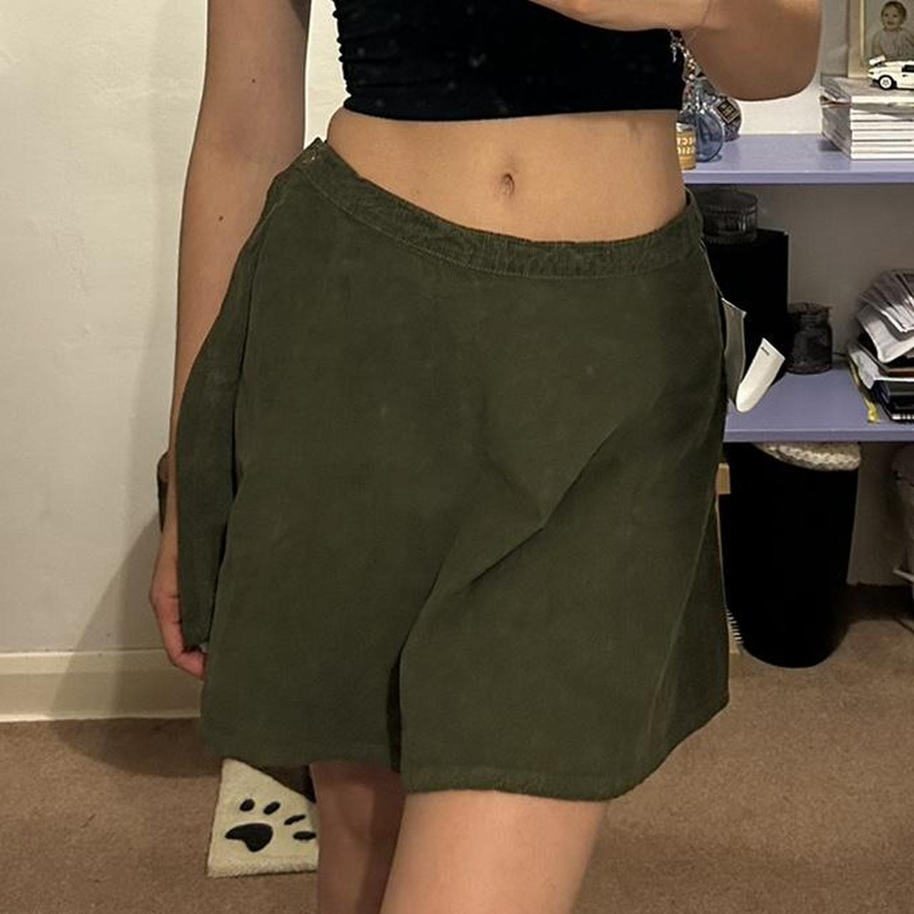 American apparel circle skirt forest green