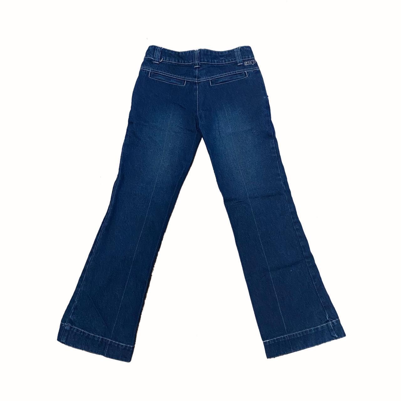 Women's Blue and Navy Jeans Depop