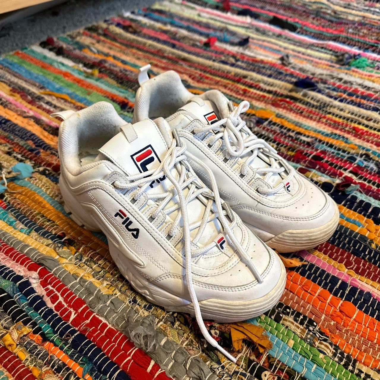 Fila Women's White Trainers | Depop