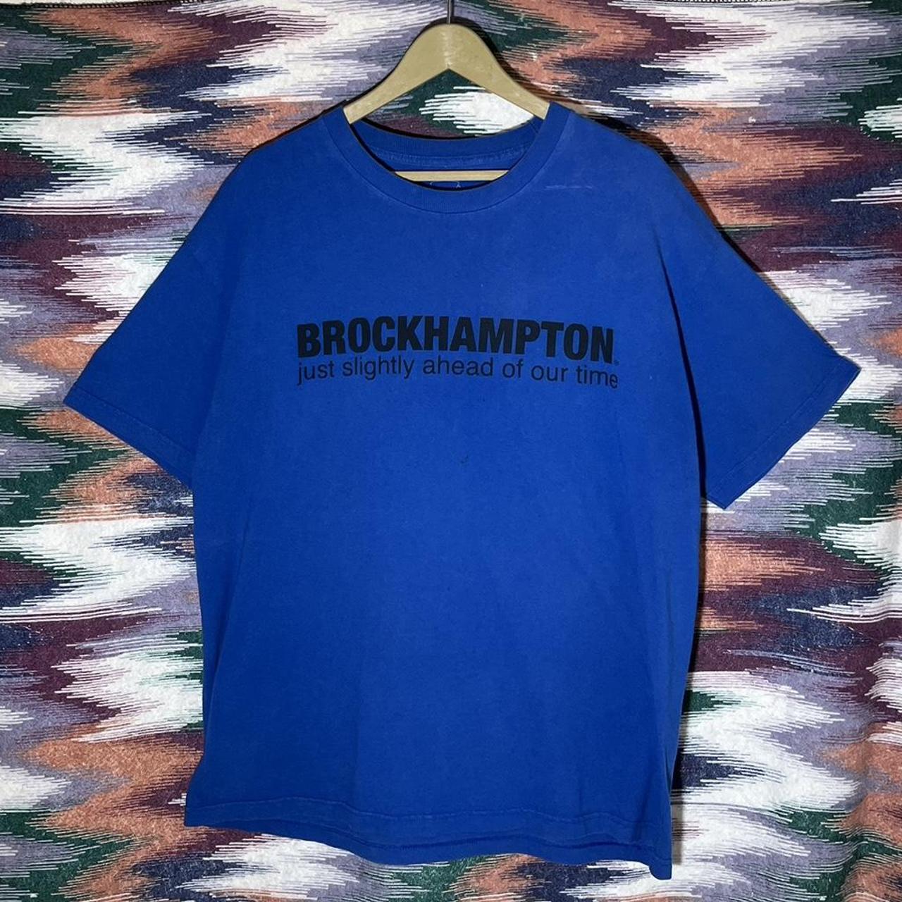 Brockhampton Men's Blue and Black T-shirt