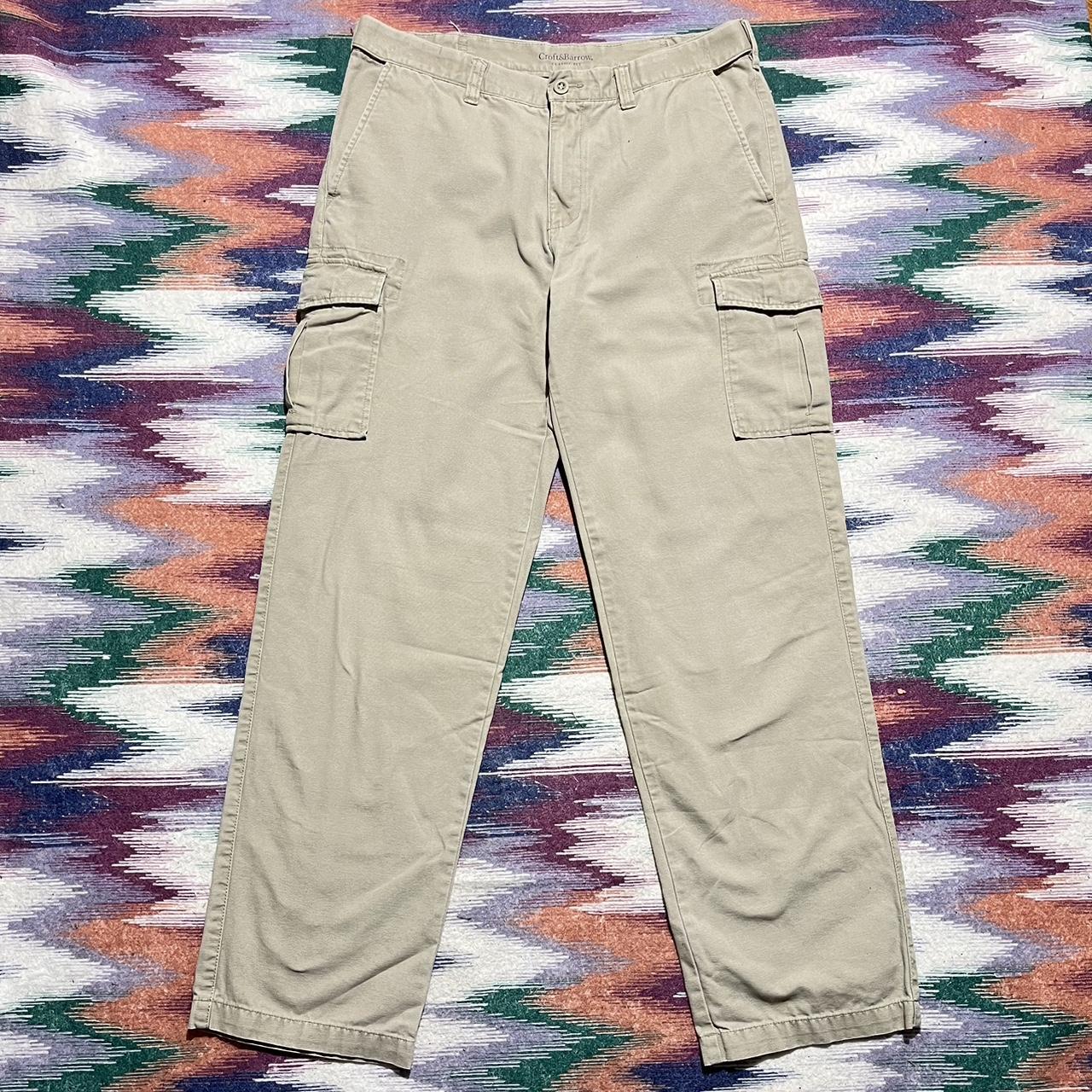 Y2K Khaki Cargo Pants 34x34 Streetwear style cargo... Depop