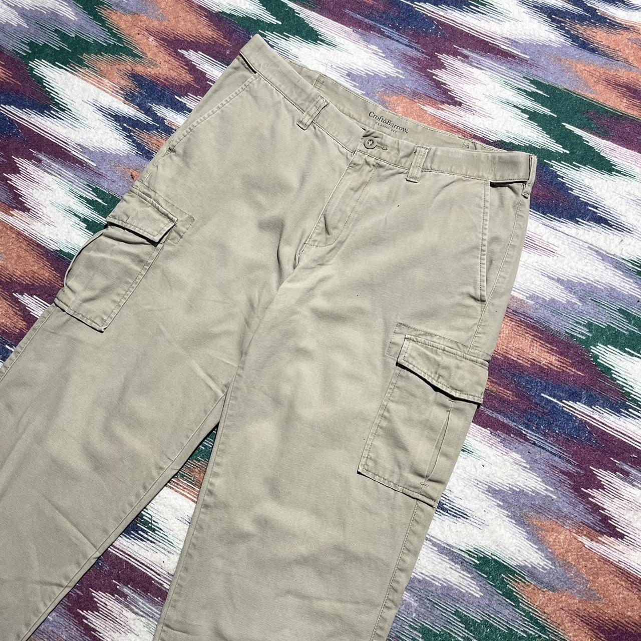Y2K Khaki Cargo Pants 34x34 Streetwear style cargo... Depop