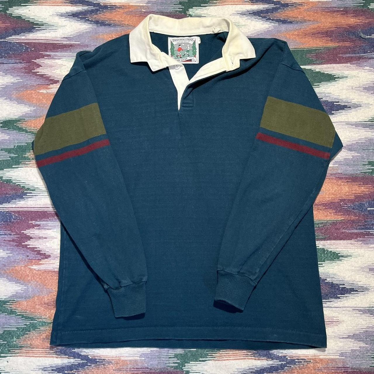 Vintage 90s Rugby Gear Shirt Large Long sleeve... - Depop