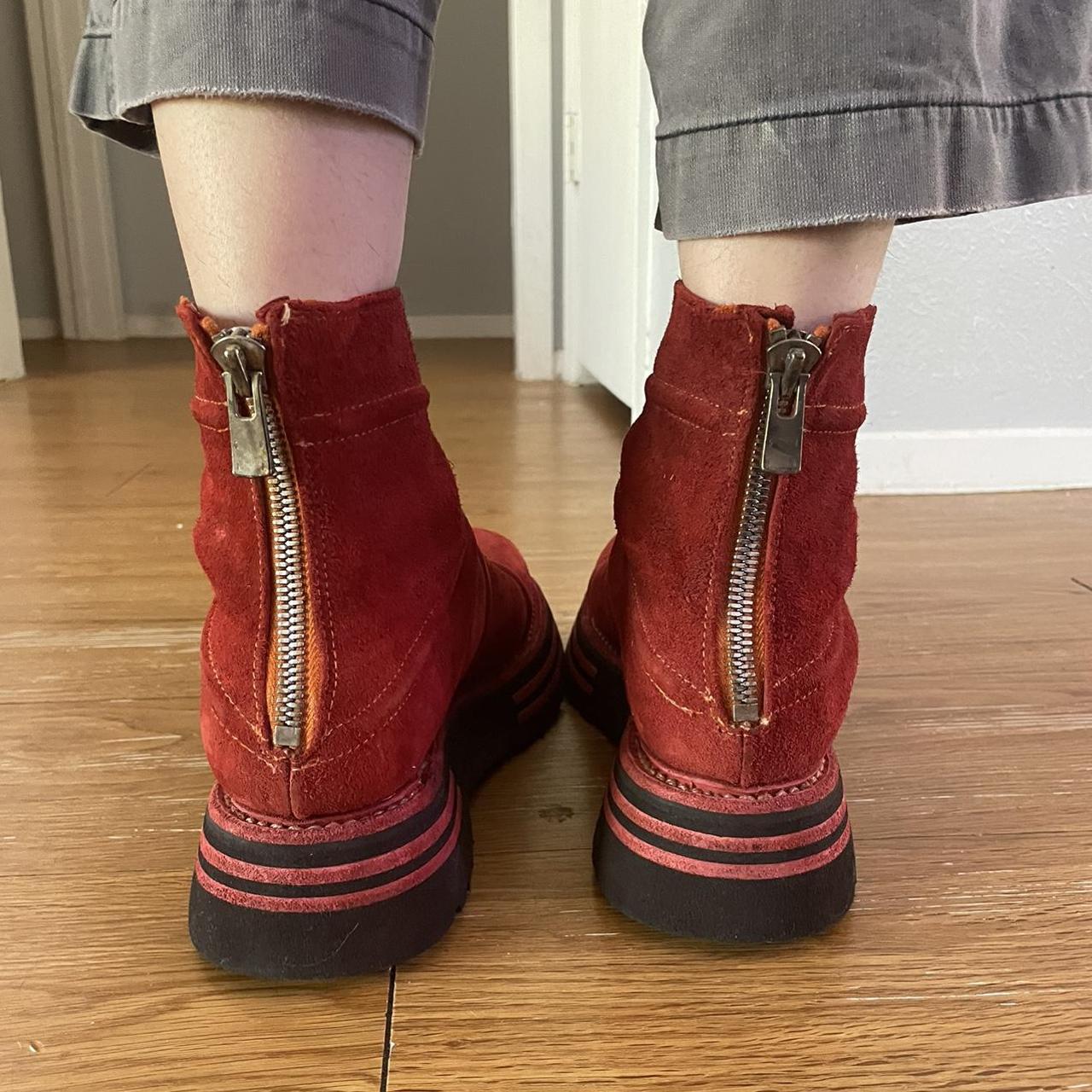 Guidi Women's Red and Black Boots (3)