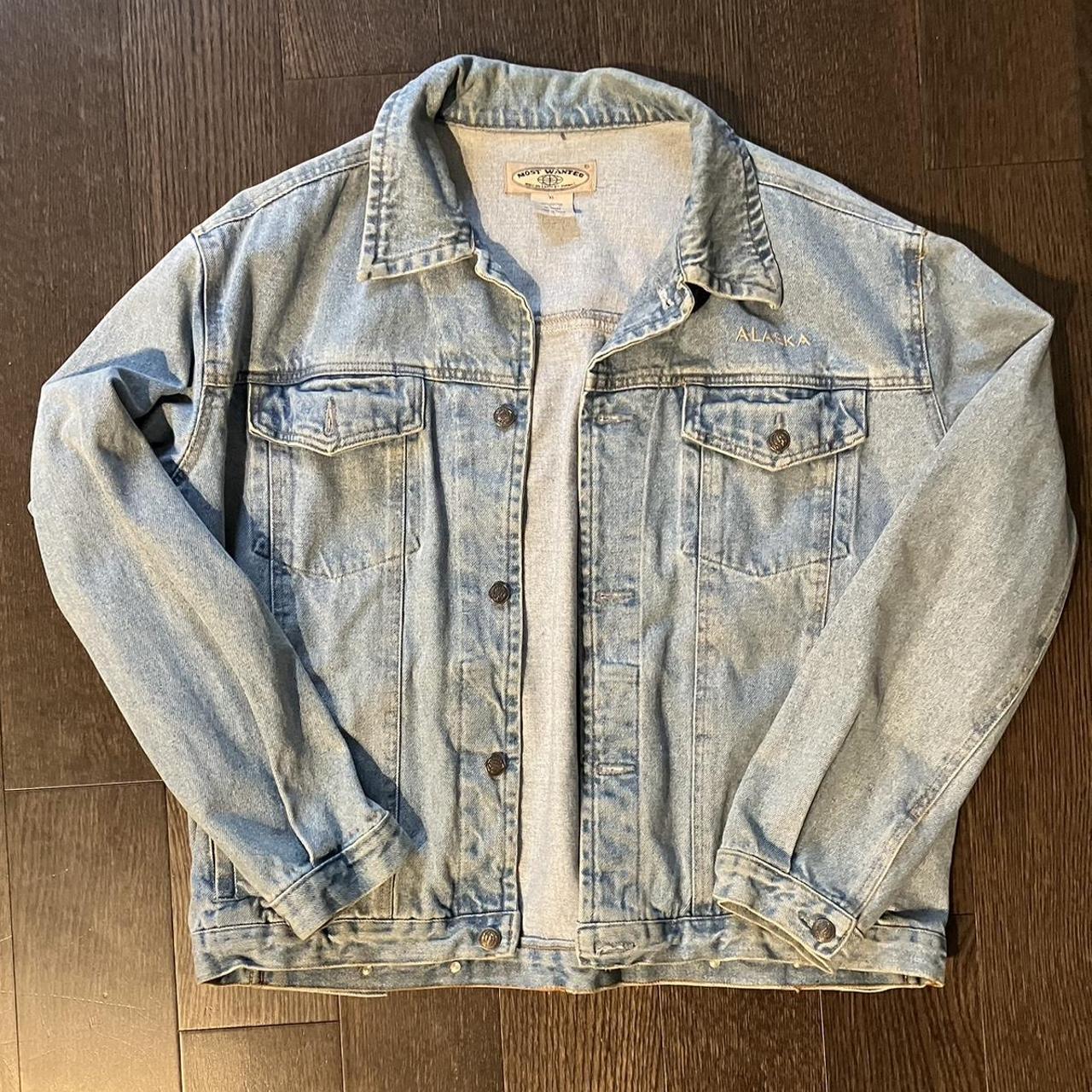 Awesome vintage jean jacket! This jean jacket is a... - Depop