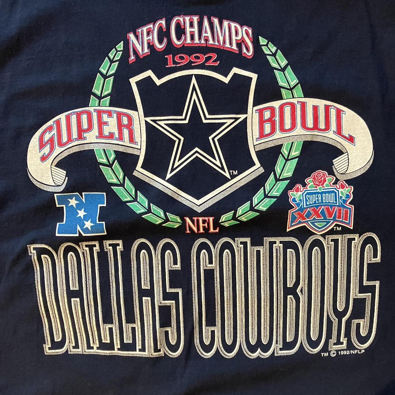 Vintage 1992 Dallas Cowboys Superbowl XXVII NFL Football Full 