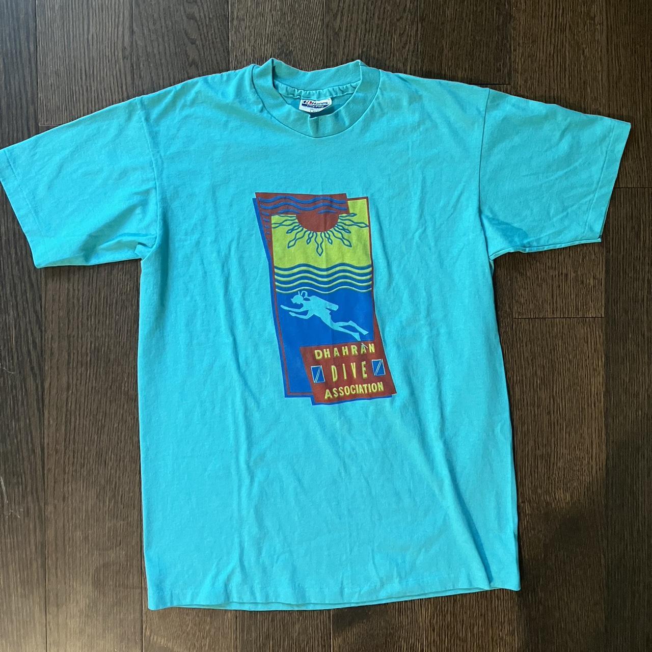 Dope vintage 80s diving tee! This 80s tee has a... - Depop