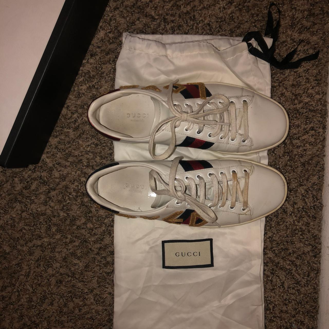 Size 36 Gucci LOVED sneakers (I wear a US8 and these... - Depop