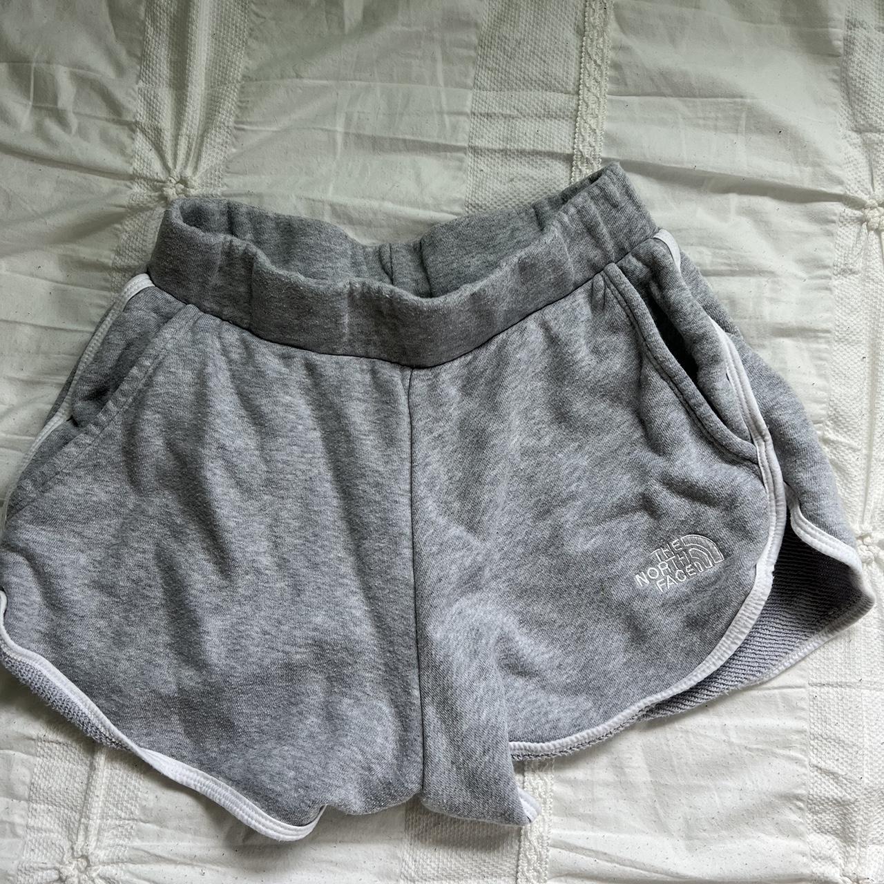 grey north face sweatshorts size xs *price is... Depop