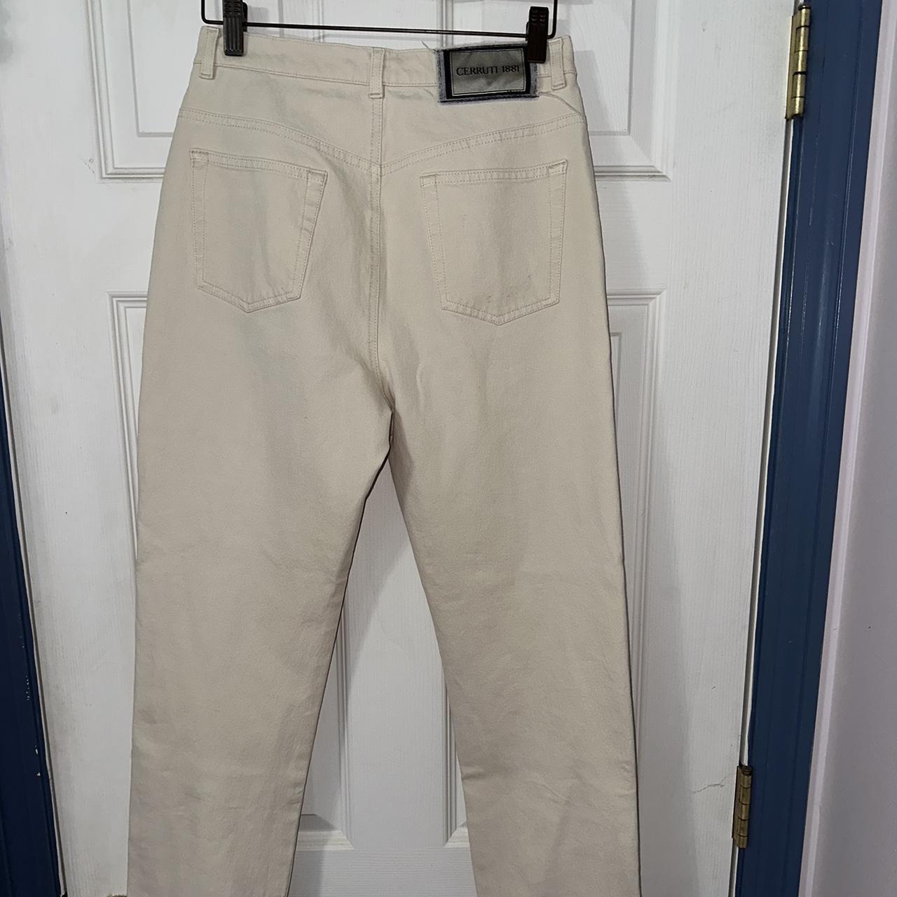 Cerruti 1881 cream colored pants size 8 cereuti