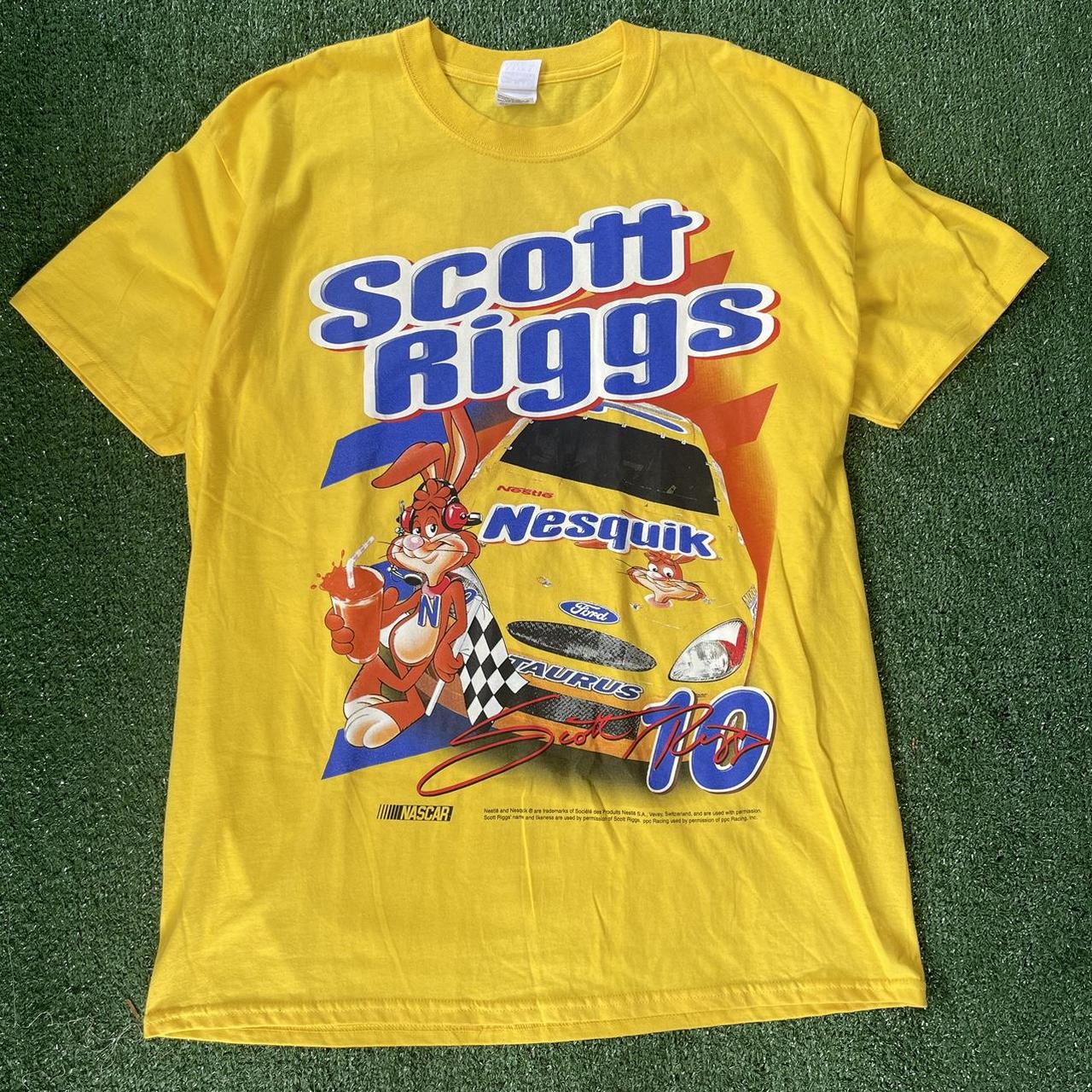 Vintage Scott Riggs Nesquik nascar shirt Great... - Depop