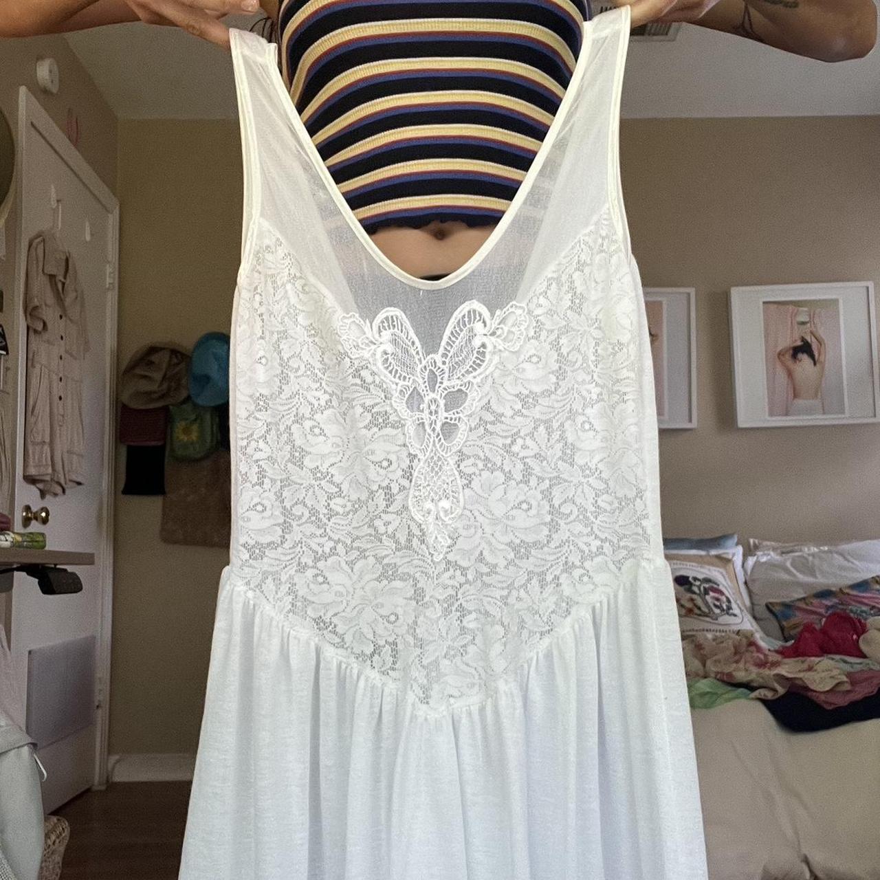 Victoria's Secret Women's White Dress | Depop