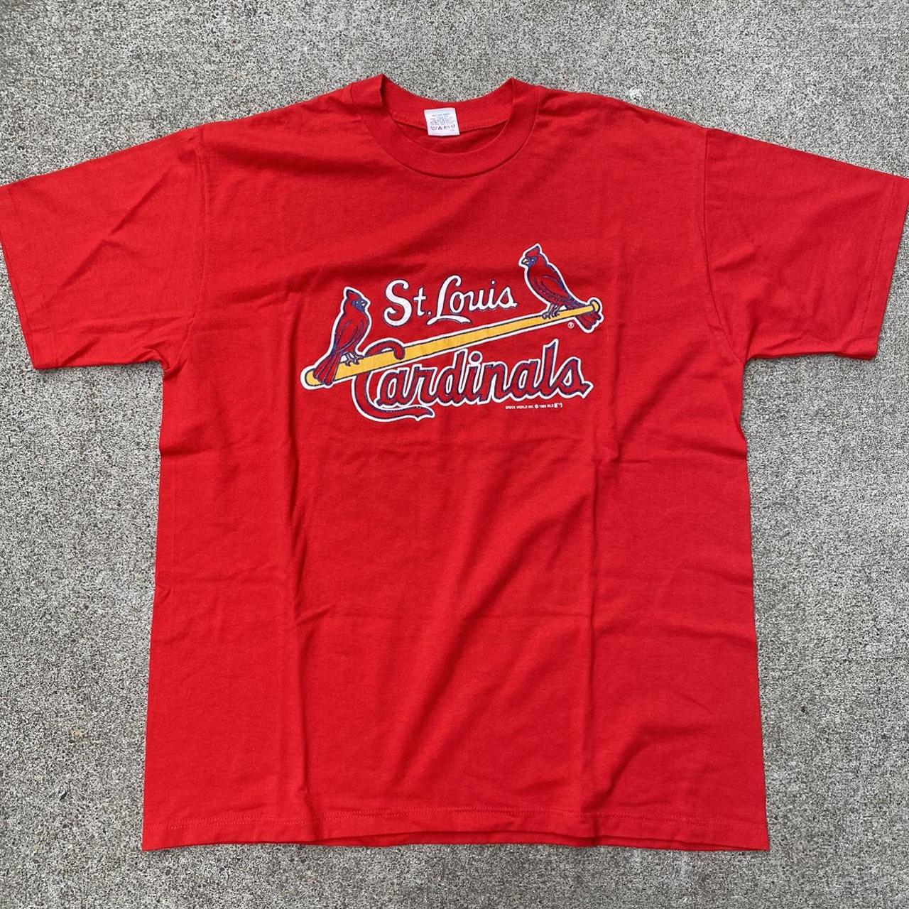 Vintage St. Louis Cardinals Baseball Tee Shirt Free - Depop